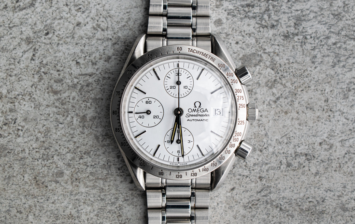 Omega Speedmaster Date White Dial